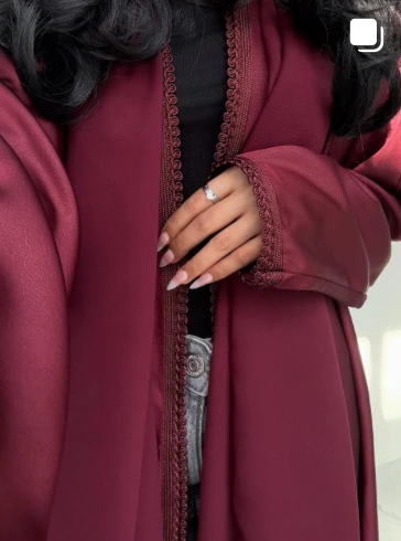 The Burgundy Abaya
